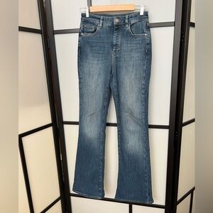 Massimo Dutti Sz 4 Flare Jeans Medium Wash